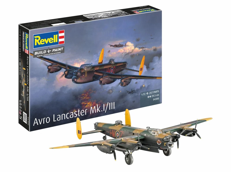 Revell 04300 Lancaster Mk.I/III 1:72 Scale Unbuilt/Unpainted Plastic Model Kit