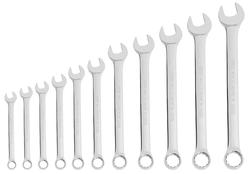 kraftwerk-3585 11 Combination Spanner Set Imperial 1/4 Inch