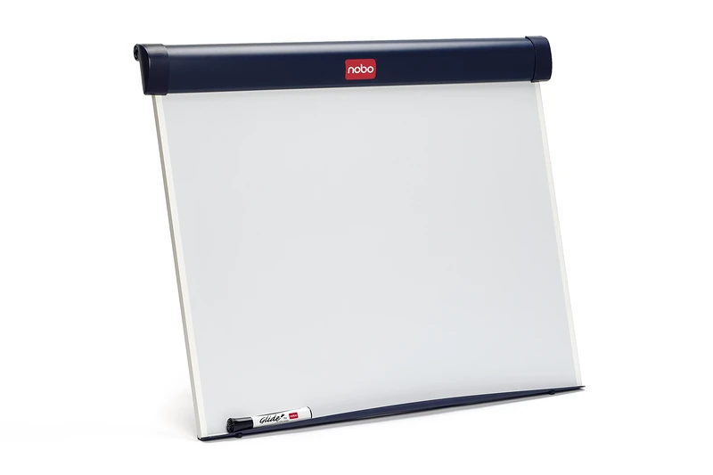 Nobo Barracuda Magnetic Whiteboard Easel, Desktop Flipchart Easel, 750 x 105 x 655 mm, White