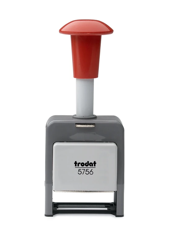Trodat Numberer Stamp Plastic Sequential Automatic Self-inking 8 Adjustments 5.5mm Digits - Ref 86621,Black,Large
