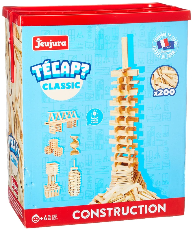 Jeujura J8332 Classic Tecap Bricks and Block Toy - 200 Pieces