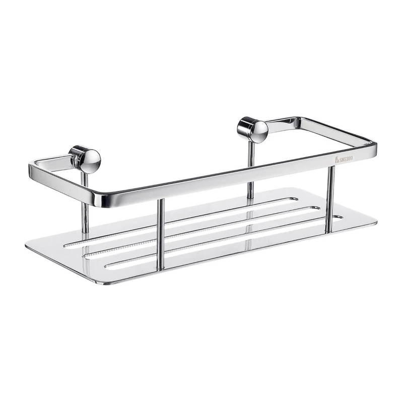 Smedbo Sideline Design Soap Basket, Polished Chrome, 6.8 x 11.5 x 35.6 cm, Silver