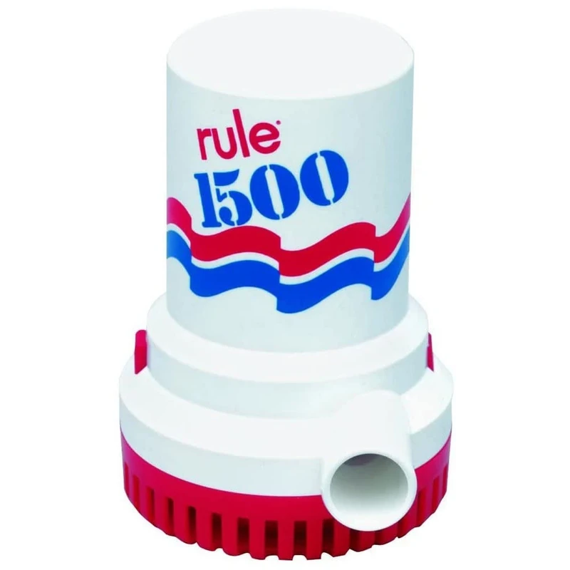 Rule 03, Bilge Pump, 1500 GPH, Non-Automatic, 24 Volt