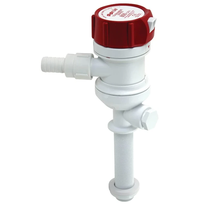 Rule 403STC Marine Tournament Series 800 Livewell Pump (Straight Thru Hull Fitting, 12-Volt)