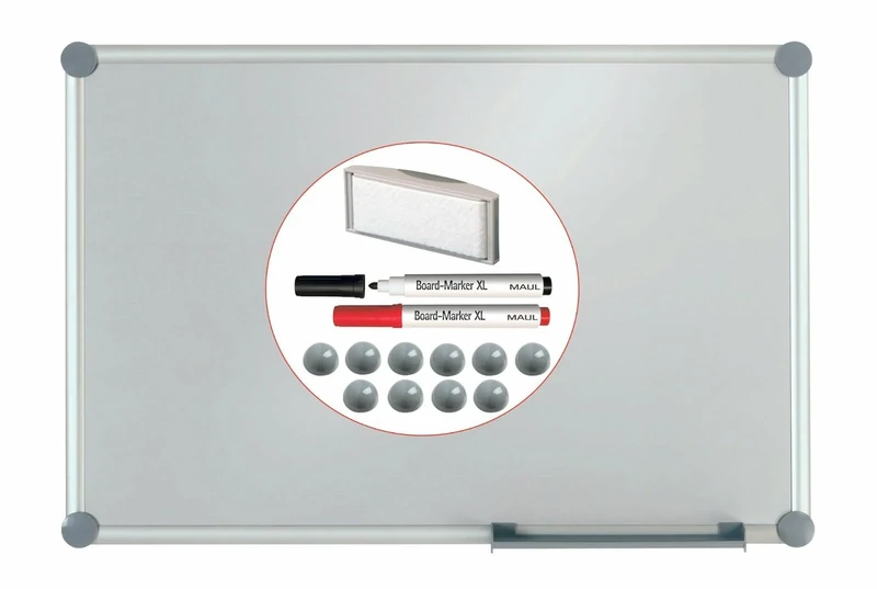 'JAW 63124 84 Weißwandtafel 2000 Complete Set Silver 1.200x900 mm