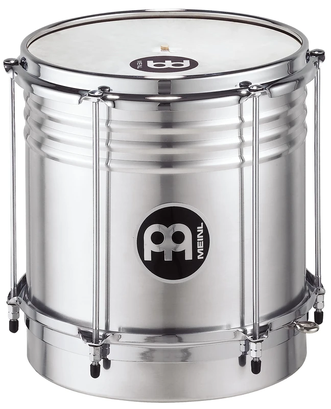 Meinl Percussion Aluminum Series Cuica - Very Small Hand Drum with Goat Skin - 10 Inches Height - Aluminum, Silver (QW10)