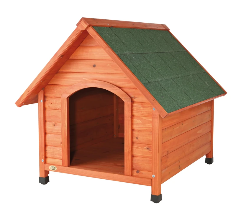 Trixie natura Hundehütte Cottage mit Satteldach, M–L: 83 × 87 × 101 cm, natur