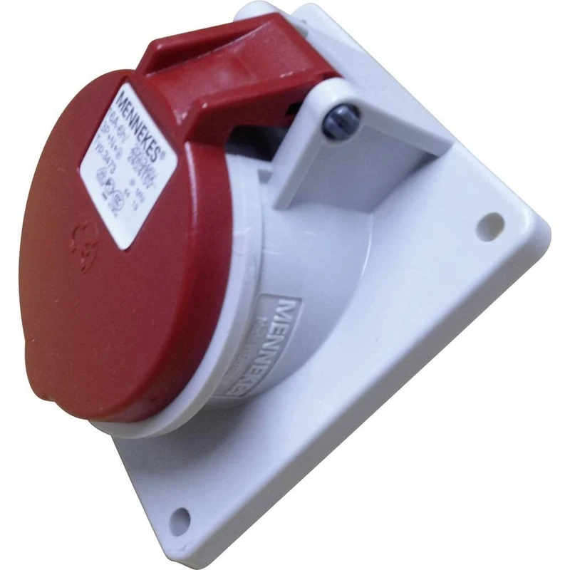 Mennekes 3473 – Base Recessed CEE Angled 400 V 3 Pole + Neutral + Earth 16 A Blue