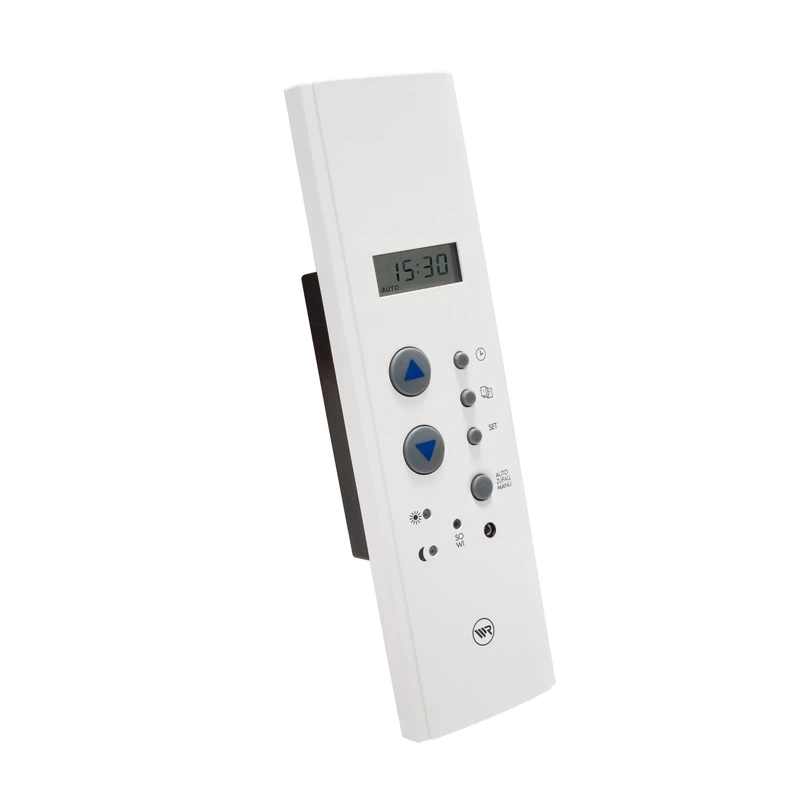 Rademacher Modes Timer 2650, roller shutter control suitable for belt box, belt box clock, with random function, week & day program, ultra white/white, 232x70x181mm