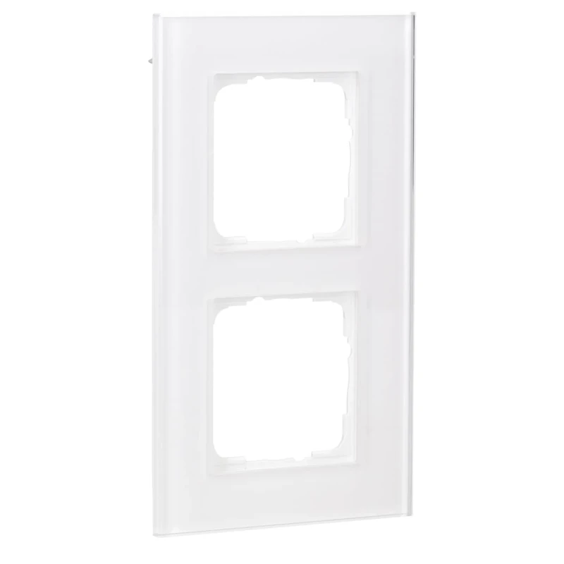 GIRA 021212 021212 2 Gang Esprit Glass, White