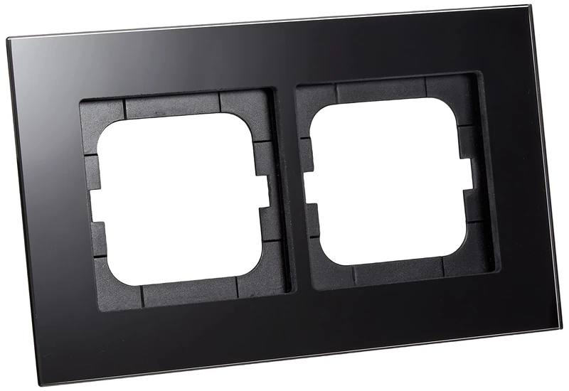 Busch-Jaeger 1722-825 Frame 2gang CARAT, glass black