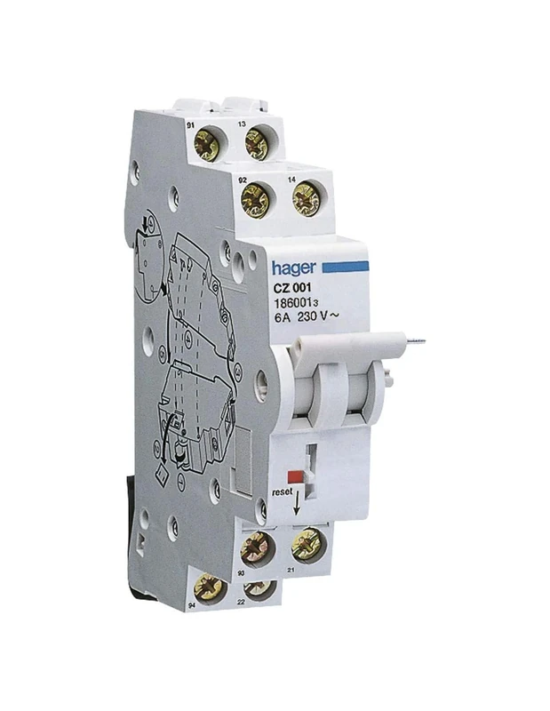 Hager CZ001 - Auxiliary Contact+Defect Contact
