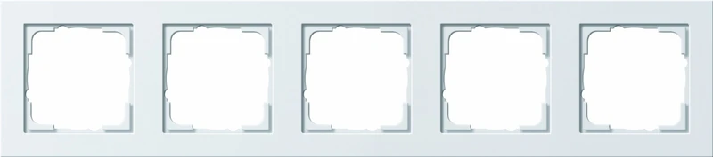 GIRA 021529 Cover Frame, 5 Gang Gira E2 pure white - Image 1
