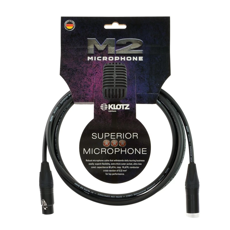 Klotz M2FM1-0500 Microphone Cable - 5m Neutrik XLR