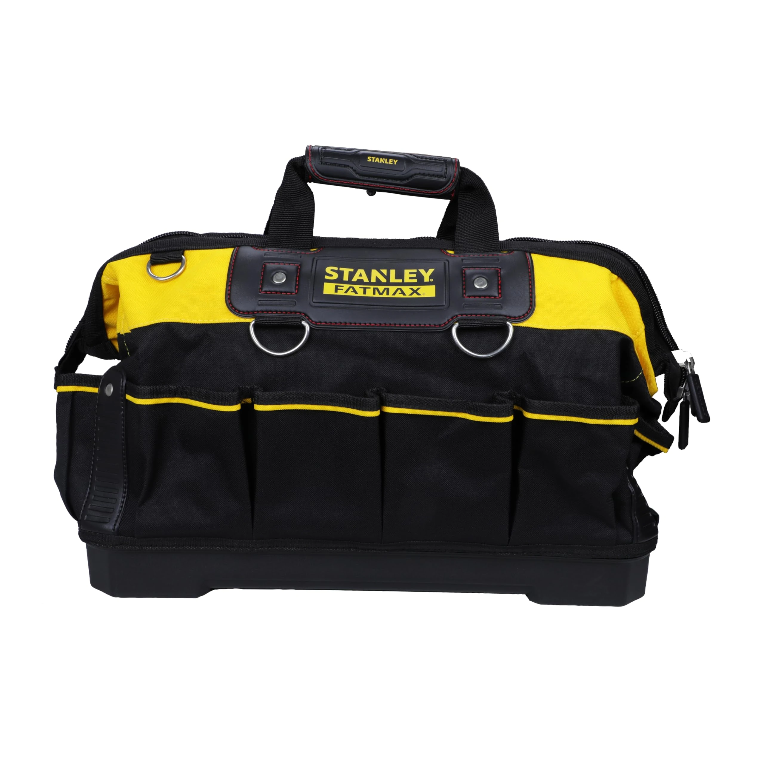 STANLEY FATMAX Technician Tool Bag, 18" Heavy Duty, Hard Waterproof Base, Multiple Pockets, Shoulder Strap, 1-93-950