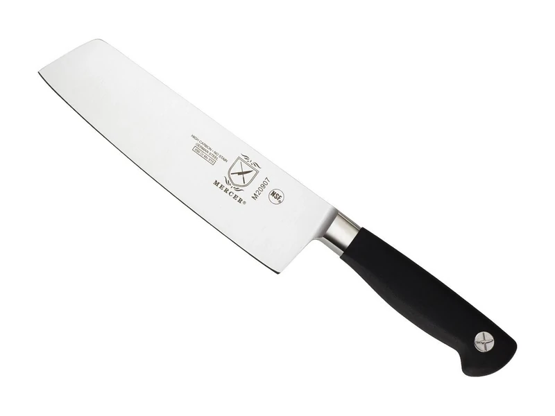 Mercer Culinary Genesis Nakiri Knife, 7-Inch , M20907,Black