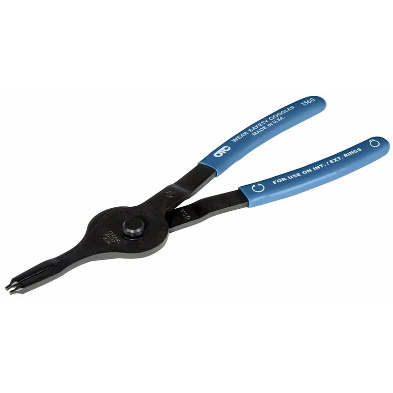 OTC 1560 Convertible Snap Ring/Retaining Ring Pliers - .090 Dia. Straight Tip - Internal/External