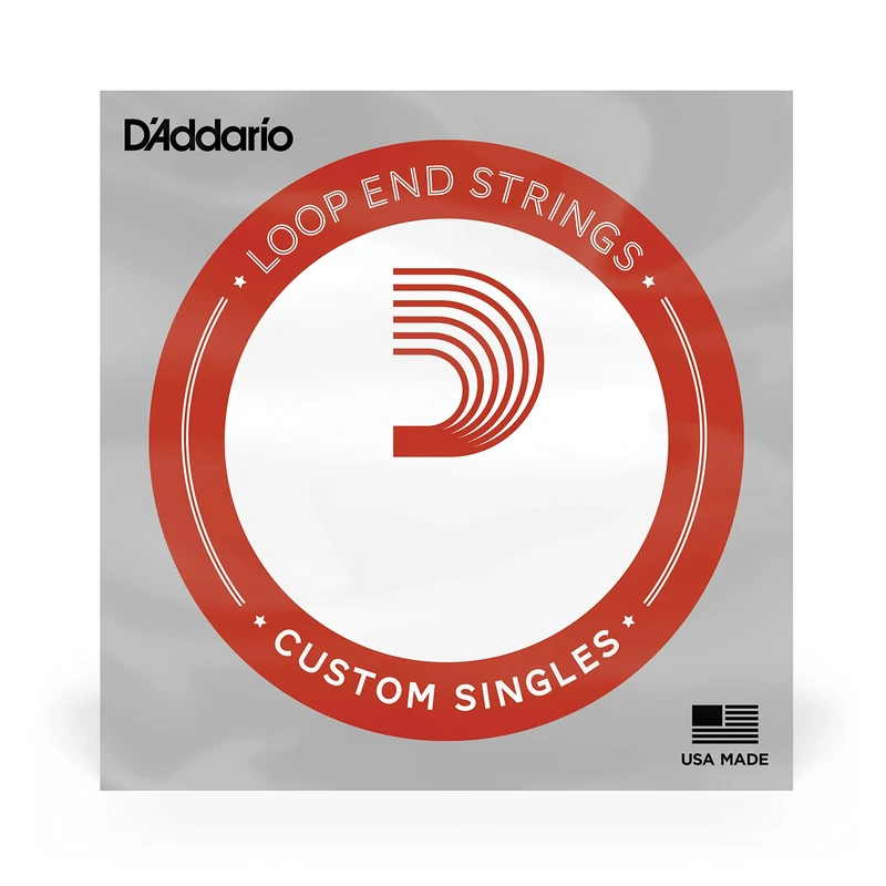 D'Addario .016 Plain Steel Loop End String - Guitar Replacement