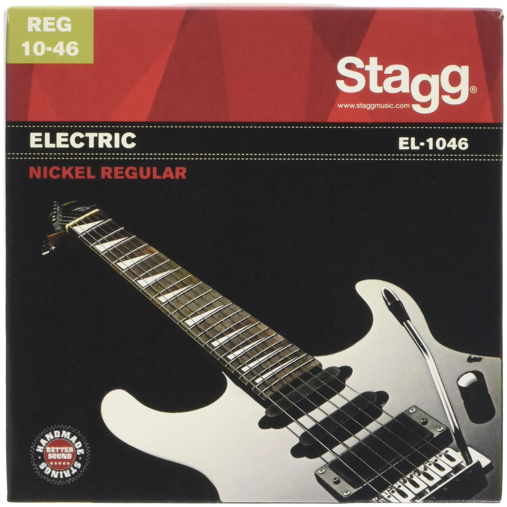 Stagg EL-1046 Regular Nickel Electric Guitar String Set - Grey