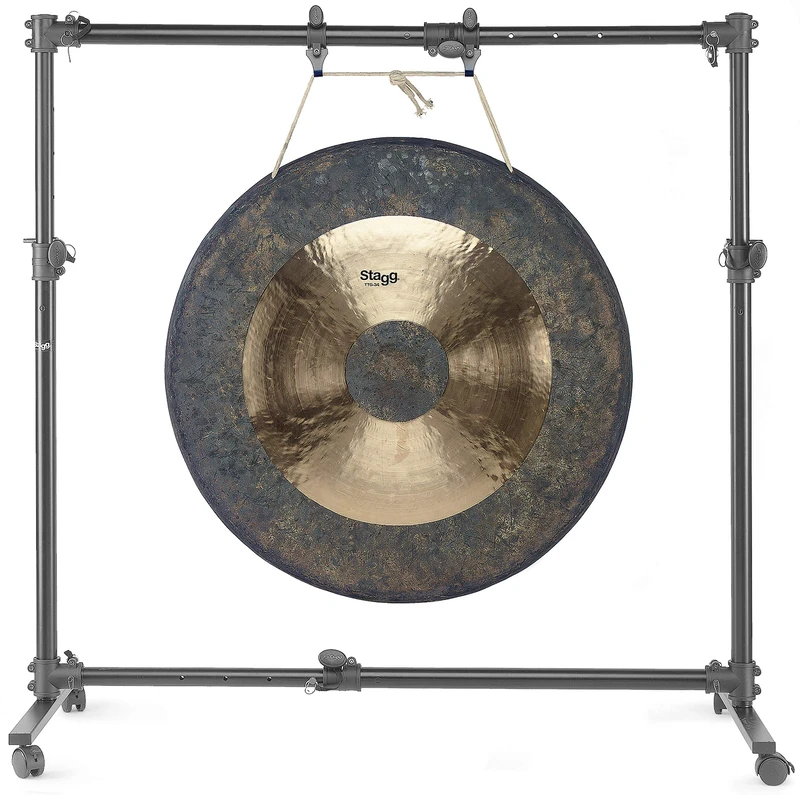 Stagg GOS-1538 Adjustable Gong Stand - Black - Image 1