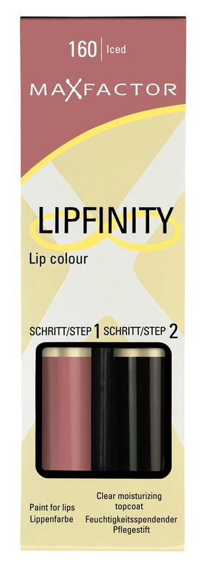 Max Factor Lipfinity Iced 160 Lipstick - Two Step Glam Finish