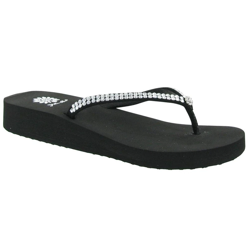 Yellow Box Women's Jello Flip Flop, Black, 5.5 UK - Image 1