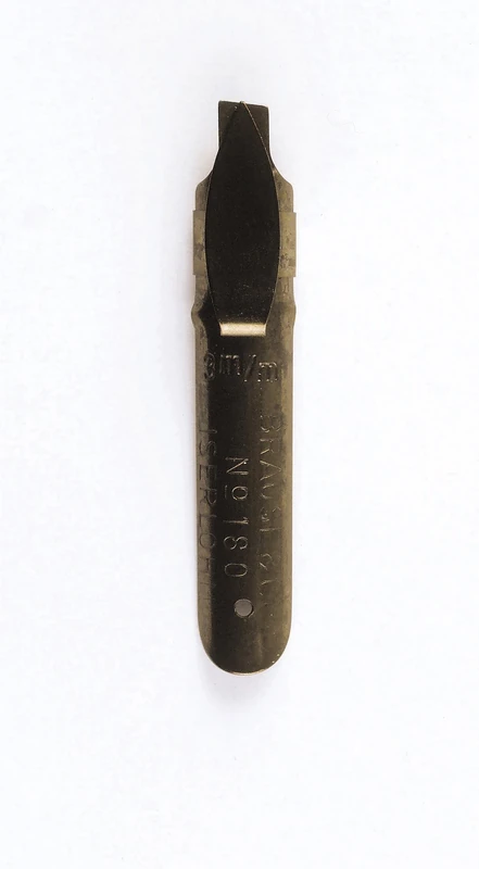 Brause 18030B - Calligraphy nibs for nib holders and pens - Square nib Lain style - Box of 50 Bandzug 3 mm nibs - Made in Germany. For right-handed use