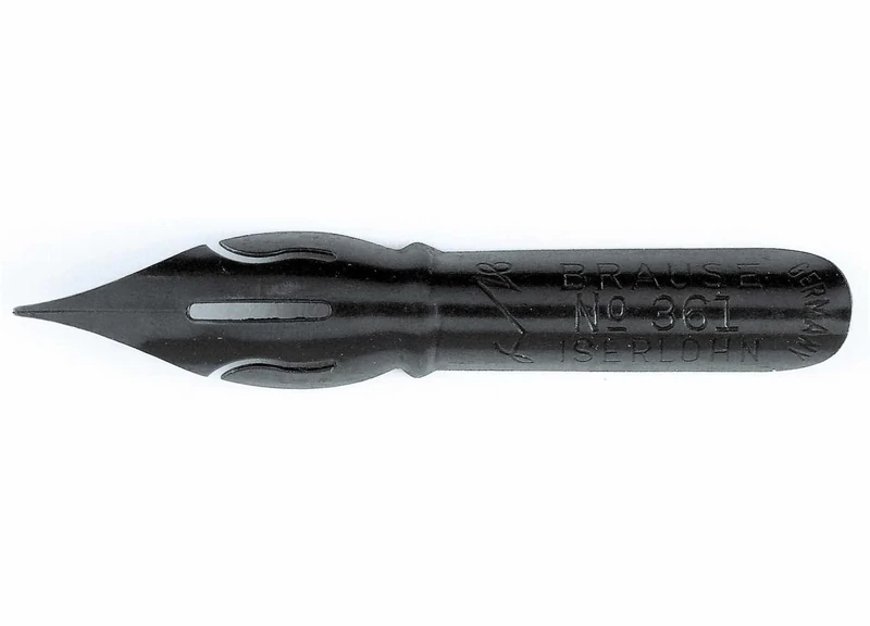 Brause 361B - Writing nibs for nib/pen holders - Box of 50 steno nibs - Ecriture Writing - Manufactured in Germany - Calligraphy - Drawing - Lettering