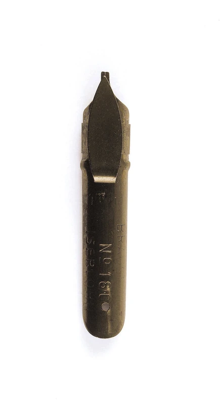 Brause 18010B - Calligraphy nibs for nib holders and pens - Square nib latin style - Box of 50 Bandzug 1mm nibs - Made in Germany. - For Right-Handed use