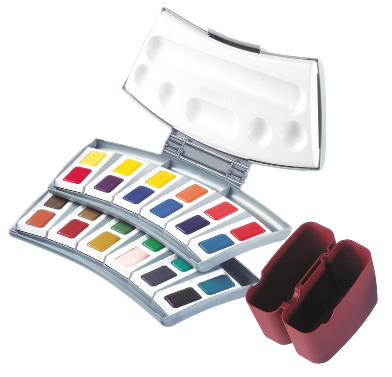 Pelikan 721894 Watercolour Painting Box with 24 Colours, Pack of 1, Assorted