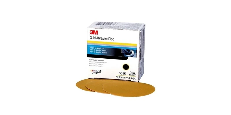 3M Hookit Gold Disc, 00916, 3 in, P220, 50 discs per carton