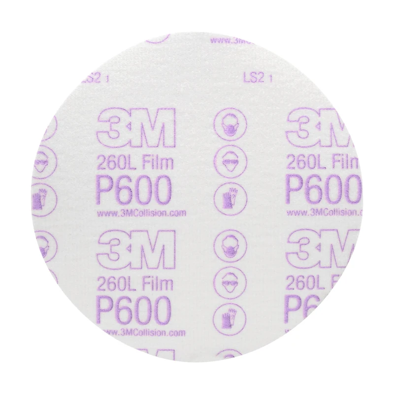 3M 00971 Hookit 6" P600 Grit Finishing Film Disc