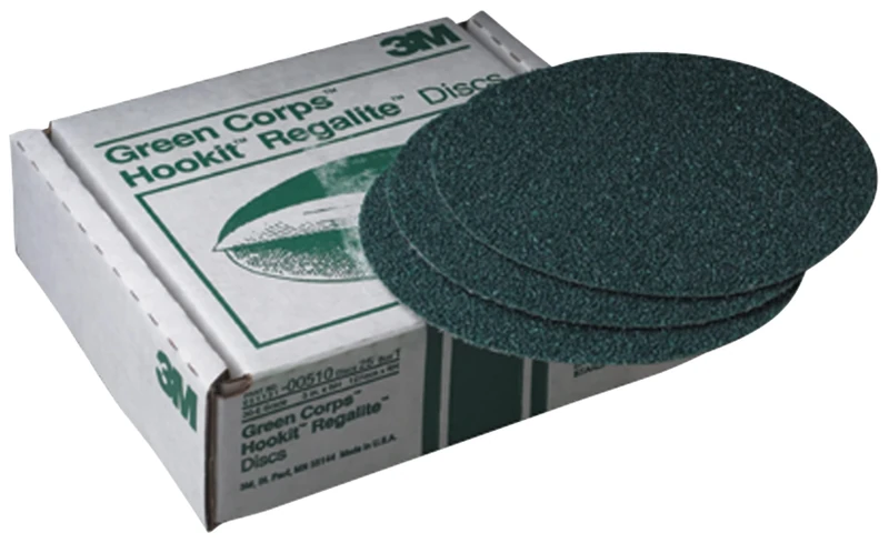 3M Green Corps Hookit Disc, 00516, 6 in, 36, 25 Discs per Carton
