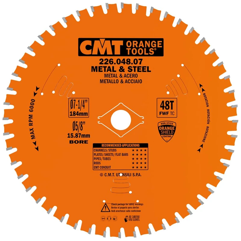 CMT 226.048.07 - Dry Cut Blade 7-1/4X48 Fwf 5/8<>-Bore