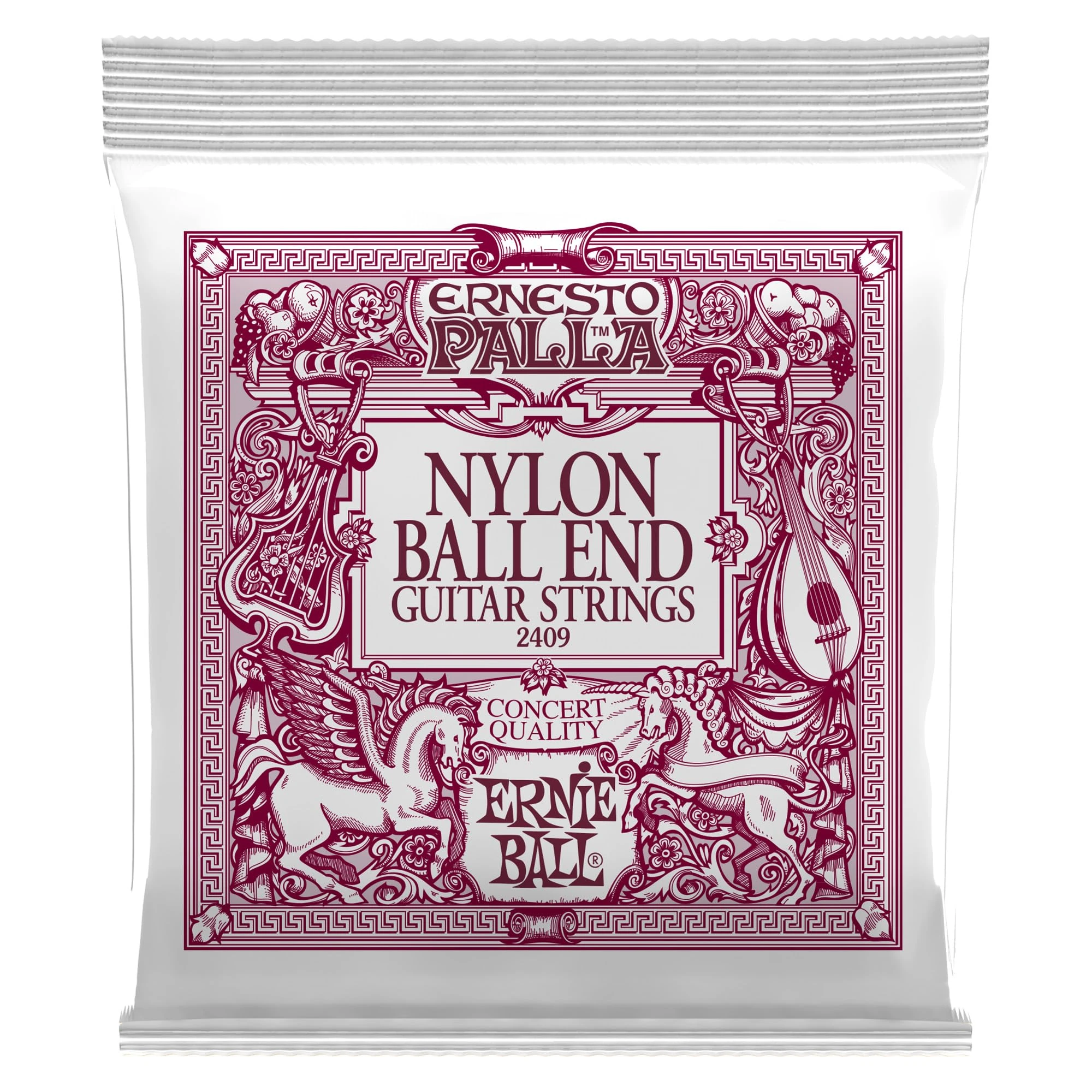 Ernie Ball Ernesto Palla Black and Gold Ball-End Nylon Classical Guitar Strings
