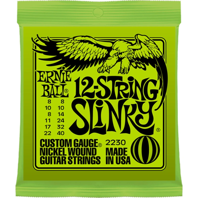 Ernie Ball Slinky 12-String Nickel Wound Electric Guitar Strings - 8-40 Gauge