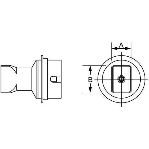 Weller T0058736842 Hot Air Nozzle for Divendo Wha - Image 1