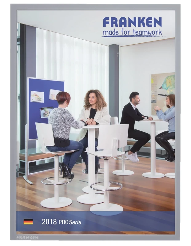 Frame It X-tra Line Document Sleeves, indelible, Durable Sleeves, DIN A3, Material: Hard Film, Surface Texture: Matte, Thickness: 0.32 mm, 1 Piece 5 Piece Grey