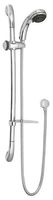 Nuie A3273A ǀ Modern Bathroom Round Luxury Curved Slide Rail Kit with Multi-Functional Handset and Outlet Elbow, 680mm x 215mm, Chrome, Set of 6 Pieces