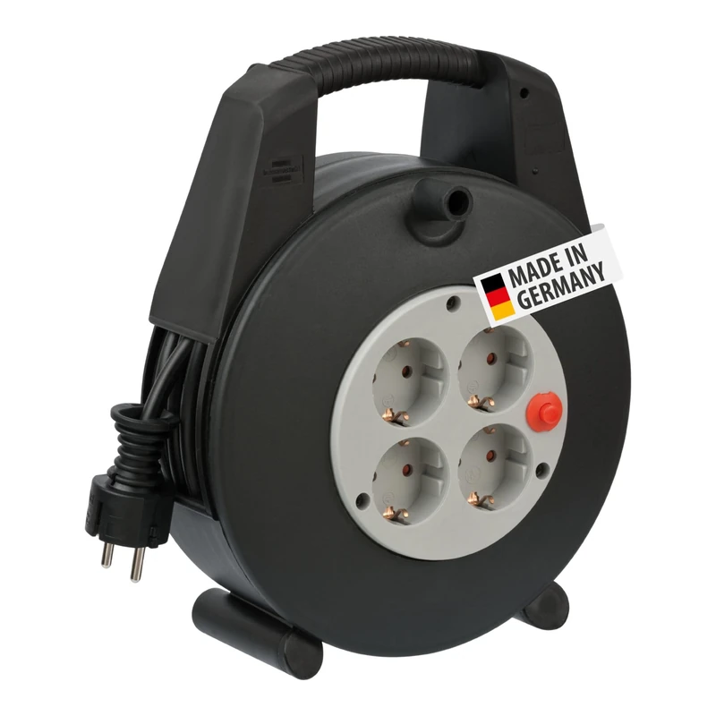 Brennenstuhl Vario Line - power extensions (Plastic, Black, Black, Grey)