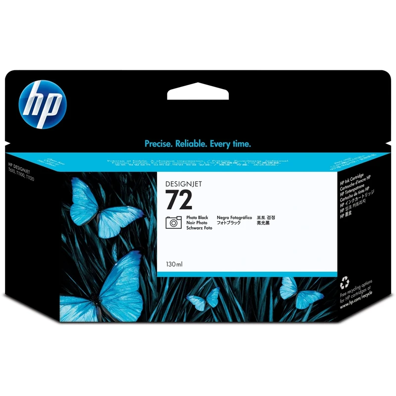 HP 72 - C9370A - 1 x Photo Black - Ink cartridge - For DesignJet T1100, T1120, T1200, T1300, T2300, T610, T620, T770, T790, T795