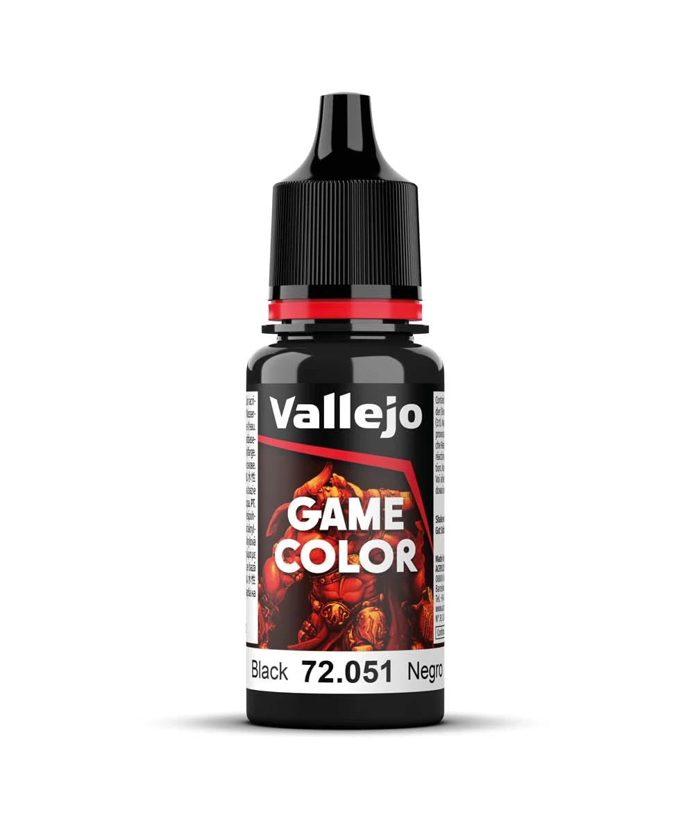 Vallejo Game Color 17 ml Acrylic Paint - Black