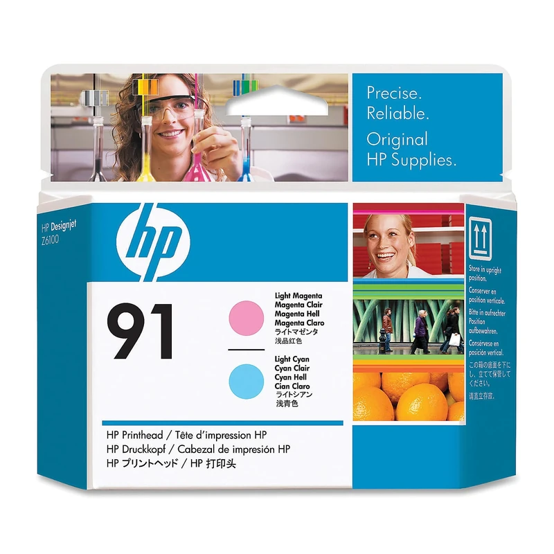 HP Original 91 Light Magenta/Cyan Printhead