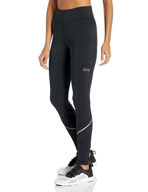 GORE WEAR Women's Cycling Leggings, R3 Mid Tights, Black, 34 - Image 1