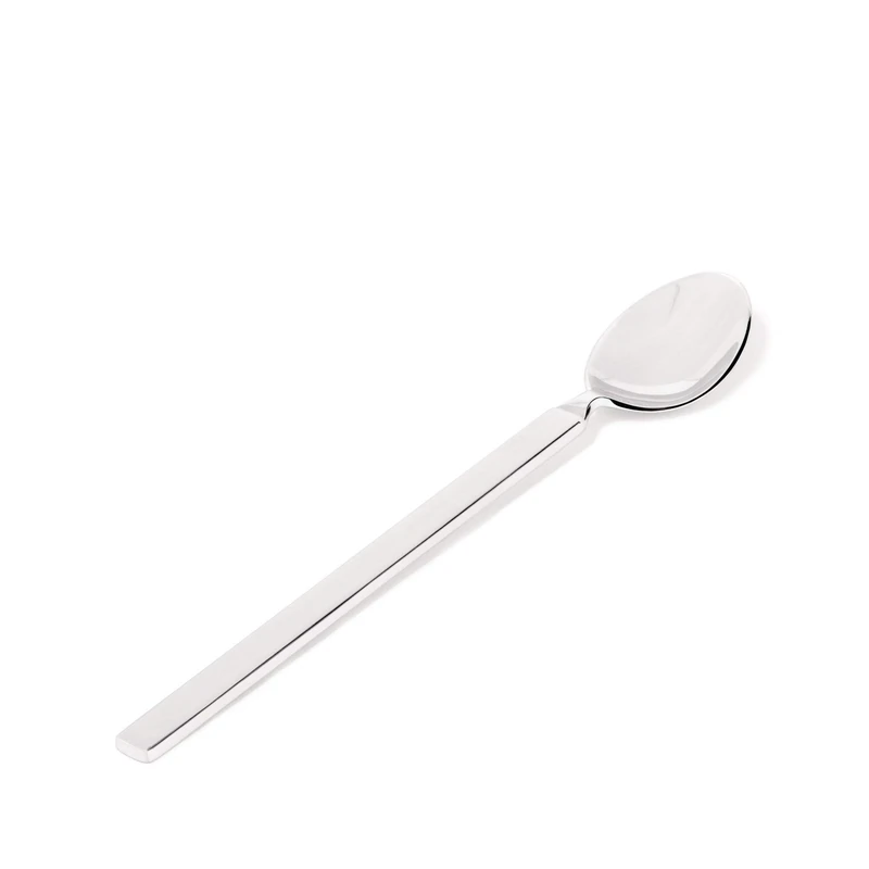 Alessi 4180/23 Dry Long drink spoon in 18/10 stainless steel mirror polished with mat handle, Set of 6