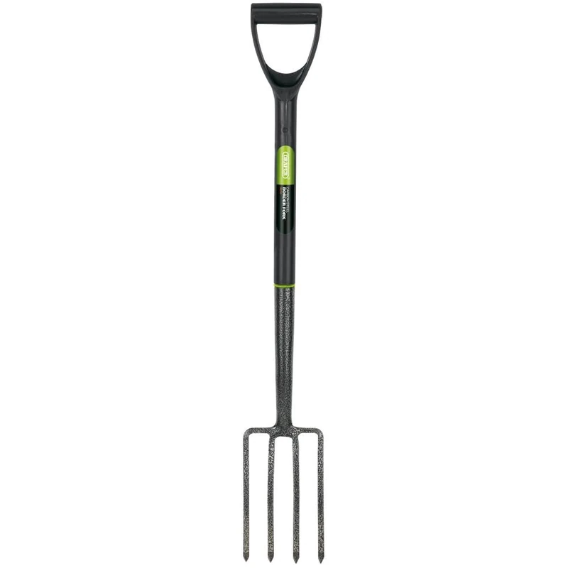 Draper Carbon Steel Garden Border Fork - 88791 - Lightweight Heavy Duty Gardening Tool