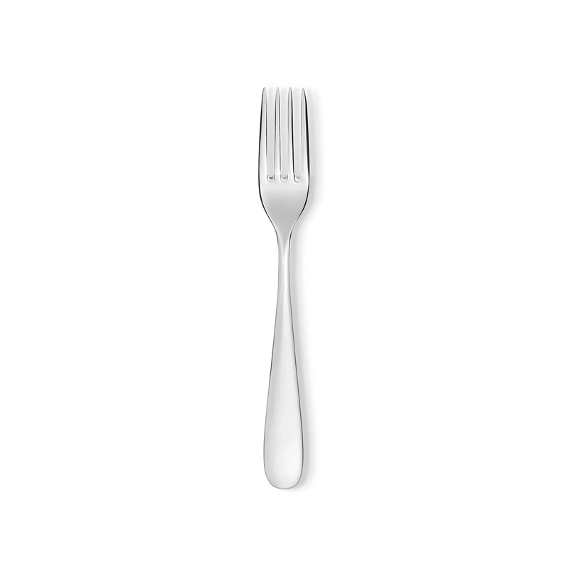 Alessi Stainless Steel Design Table Fork, 6 Pieces, 19.5 cm, White