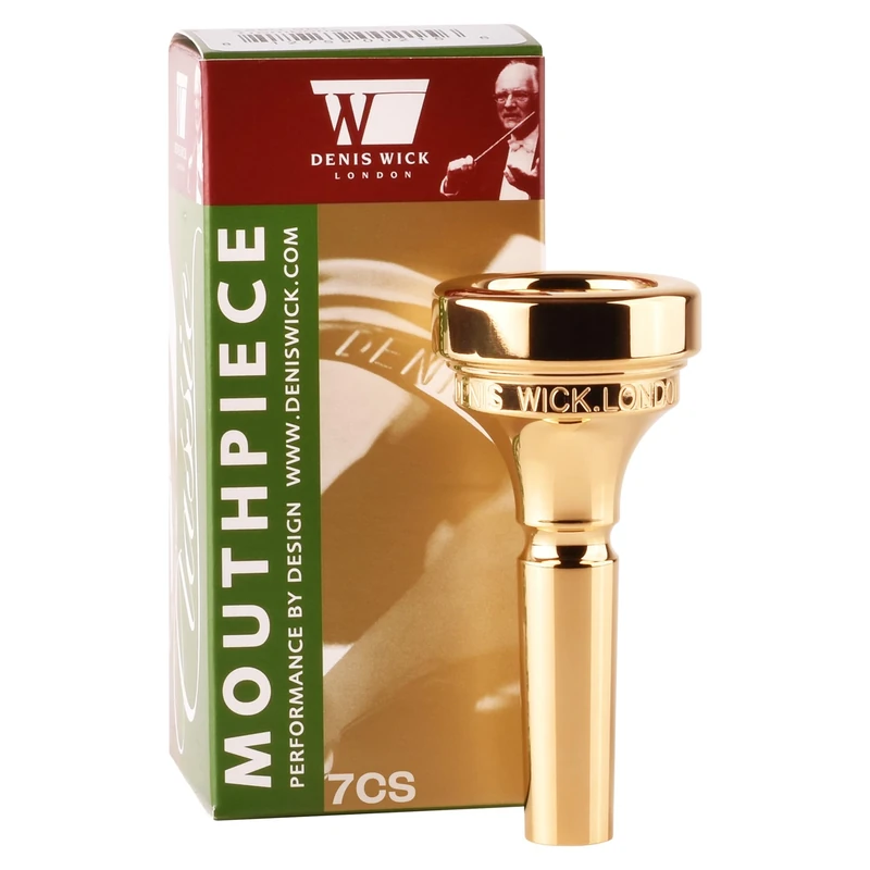 Denis Wick DW4880-7CS Gold-plated Medium Bore Trombone Mouthpiece