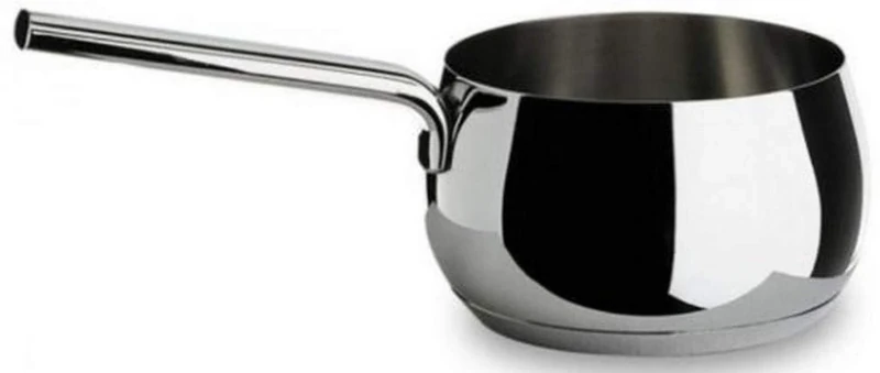 Alessi Mami Saucepan, Stainless Steel, 16 cm (SG105/16), Polished Silver