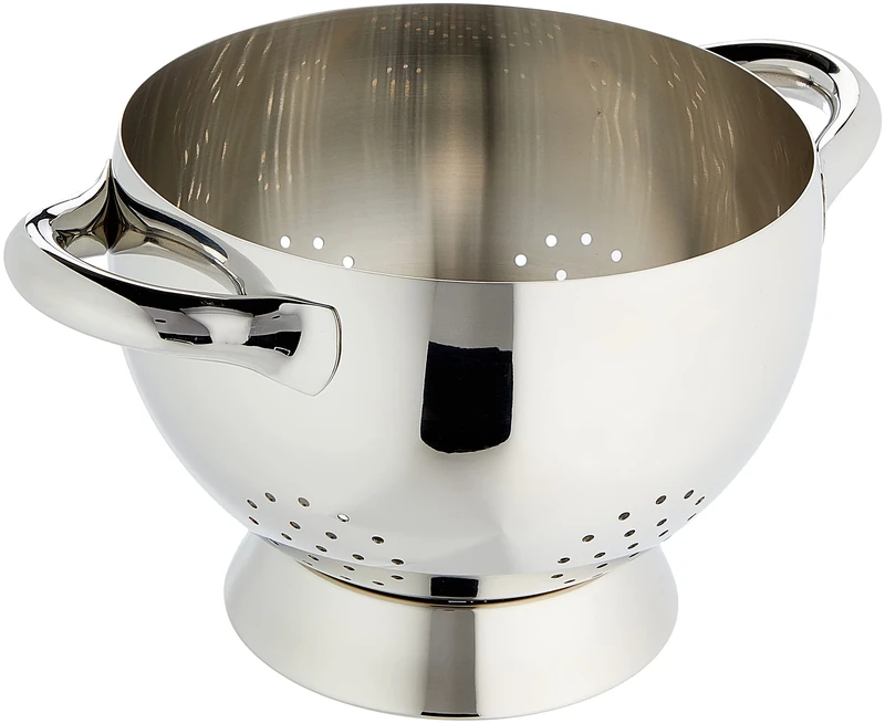 Alessi Mami Colander, Stainless Steel (SG300), Polished Silver